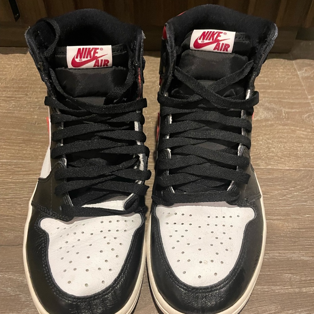 Nike Air High-Top Black and White Sneakers